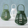 Fener dekorativ Boltze Bamboo Lantern, 16 cm, bambus, jeshile e errët