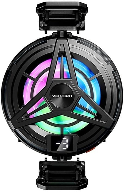 Ftohës magnetik për telefon Vention LCWMB, 10W, ekran LED, i zi