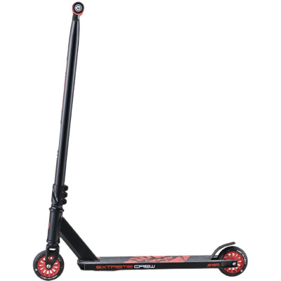 Trotinet freestyle Victoria Sport Extreme Stunt Scooter 100mm, rrota 100mm, i zi me të kuqe