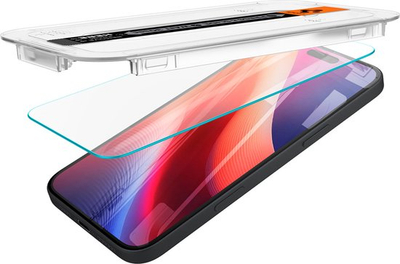 Mbrojtës ekrani Spigen EZ Fit GLAS.tR për iPhone 16, set me 2 copa, xham i temperum 9H, transparent