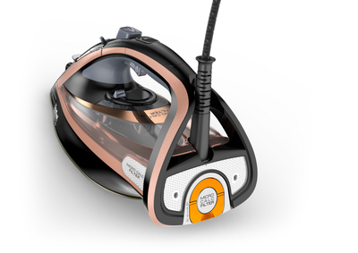 Hekur me avull Tefal Ultimate Pure FV9845E0, 3200W, fuqi avulli 60 g/min, blu