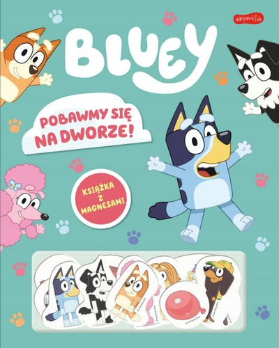 Libër me magnetë Bluey Let’s Play Outside, me figura, shumëngjyrësh