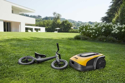 Robot kositës Stiga Stig 600, 600 m², bateri 2.5 Ah, i verdhë