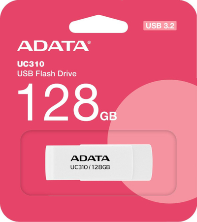 USB Memorja ADATA UC310, 128GB, USB 3.2 Gen 1, e bardhë