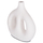 Vazo dekorative Clayvon 23,5x8x24,5Hcm (HM4413), bardhë