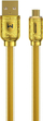 Kabllo USB në microUSB WK Design Sakin Series WDC-161, 6A, 1m, gold