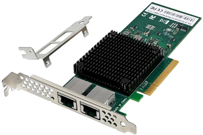 Kartë rrjeti Microconnect X710T2L, PCIe x8, gigabit, e gjelbër