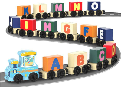 Tren druri edukativ me vagona, shumëngjyrësh