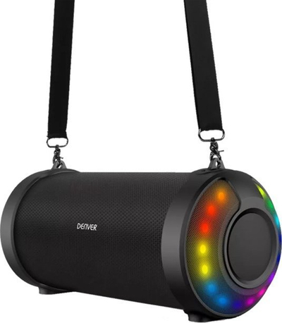 Bokse portabël Denver BTG-212, Bluetooth, LED, i zi