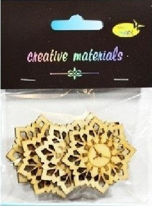 Elemente druri DP Craft Clock, 4.5cm, set 5 copë, ngjyrë druri natyrale