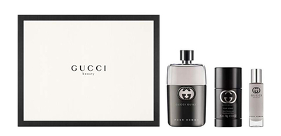 Set Gucci Guilty Pour Homme - Eau de Toilette 90 ml + Deodorant 75 ml + Eau de Toilette 15 ml