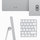 Apple iMac 24", M3 8-core, 8GB, 256GB, 8-core GPU, Silver