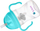 Чаша со сламка b.box Mug With Straw, 240 ml, Aqua