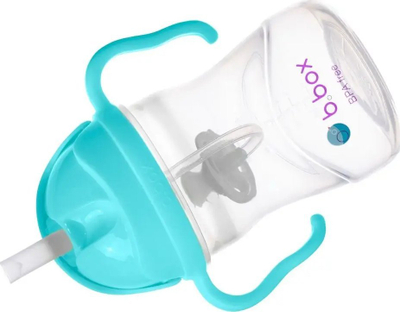 Чаша со сламка b.box Mug With Straw, 240 ml, Aqua