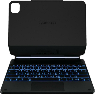 Mbulesë tastiere Typecase Edge për iPad Air 13", me tastierë shkëputëse, e zezë