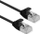Kabllo rrjeti Roline Patch Cable DataCenter, Cat.6A U/FTP, 0.15m, e zezë