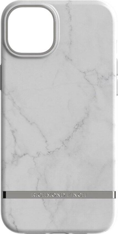 Mbulesë telefoni Richmond &amp; Finch White Marble, për iPhone 14 Plus, e bardhë mermer