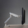 Mbajtëse monitori ART L-19GD, 17-32", 9kg, VESA 100x100, Gaz, e bardhë