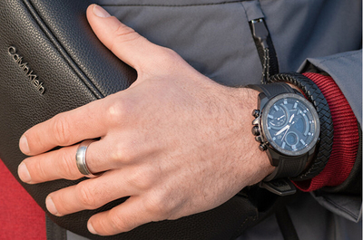 Unazë çeliku Troli Steel Ring, diametër i brendshëm 49 mm, argjendtë