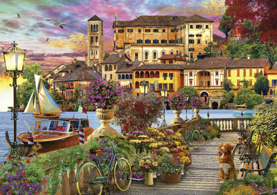 Puzzle EDUCA Italian Promenade, 1500 copa, 85 x 60 cm, shumëngjyrësh
