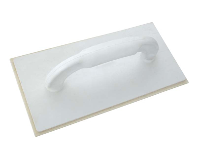 Shpatull plastike me filt, 120x260x5 mm, dorezë ergonomike, e bardhë