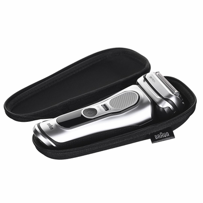 Rrojë elektrike Braun Series 9 Pro+ 9667CC, stacion Clean and Charge, e argjendtë