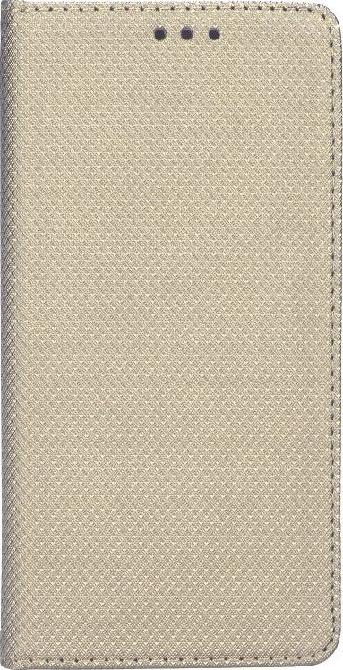 Këllëf libri Huawei P30 Lite, Smart Case, me magnet, ngjyrë ari