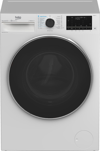Lavatriçe‑tharëse Beko B5DFT59447W, me ngarkim përpara, e bardhë