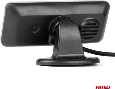 Sistem parkimi AMiO 03187, 4 sensorë ultratinguj, ekran LED, argjendtë