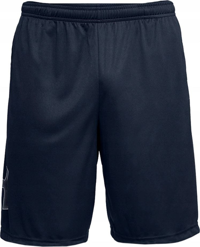 Pantallona të shkurtra sportive Under Armour Tech Graphic M, poliester, me xhepa, blu navy
