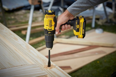 Trapano‑kaçavidë Stanley Fatmax SFMCD711DSA, 18V, 2 bateri 2Ah, e verdhë