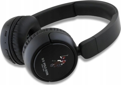 Безжични слушалки US Polo DH Color Logo, Bluetooth 5.3, 30 часа батерија, црни