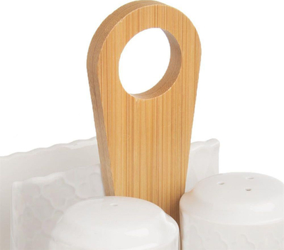 Set për erëza Orion WhiteLine, porcelan, 3 pjesë, i bardhë