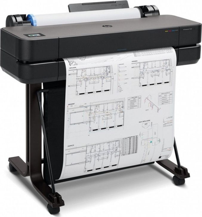Printer i madh HP DesignJet T630, inkjet, me ngjyra, i zi