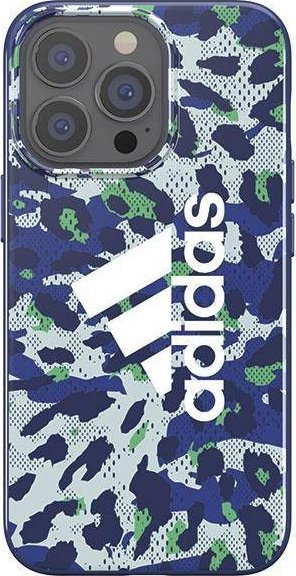 Këllëf telefoni Adidas SP Snap Case Leopard, për iPhone 13 13 Pro 6.1", blu leopard