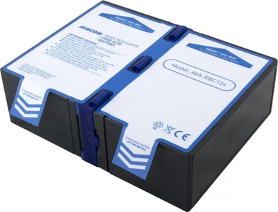 Bateri UPS Avacom Replacement for RBC124, plumb acid, e zezë