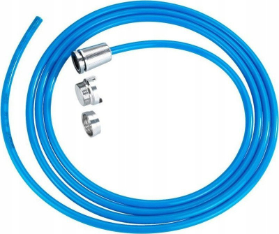 Tub pastrimi Emako për deshtime, i butë e i lëvizshëm, me adapter metalikë, blu