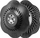 Disk mbajtës PFERD CombiClick 44890150, 115/125mm, fije M14, i zi
