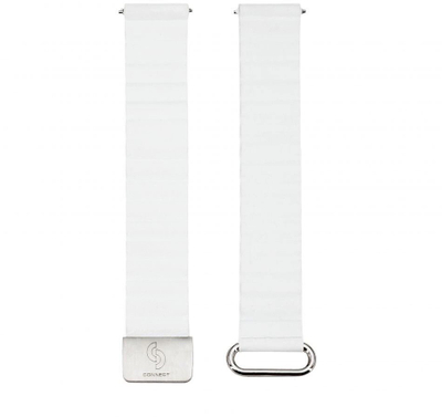 Rripa për orë Araree Siksniņa Connect 22mm, lëkurë, mbyllje magnetike, M/L, e bardhë