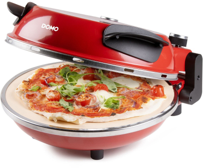 Furrë elektrike për pizza DOMO DO9284PZ Pizzabacker, 32cm, 400°C, e kuqe