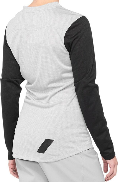 Bluzë çiklizmi 100% RIDECAMP Womens Longsleeve Jersey, S, e hirtë