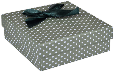 Kuti për bizhuteri JK Box KK-5 / A519, 8 x 8 x 3 cm, e gjelbër