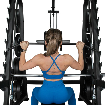 Stacion force VirtuFit SM100 Smith Machine, me kabllo, me lift station, ngjyrë e zezë