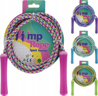 Litar kërcimi Mega Creative String Jump Rope 510765, 230cm, për fëmijë, shumëngjyrësh