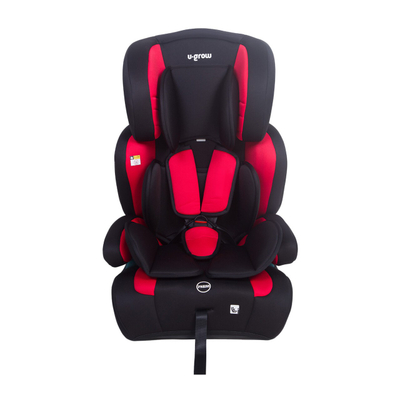 Sedilje auto U-grow R129 i-Size, 76-150 cm, 15 muaj-12 vjeç, e kuqe e zezë