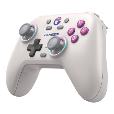 Kontrollues loje GameSir T4N, pa kabëll, kompatibil me Nintendo Switch dhe PC, i bardhë