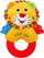 Lodër për kafshim Baby Mix Luan, pelush me zile, shumëngjyrëshe