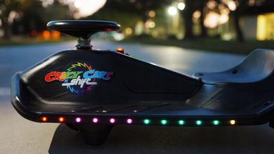 Kart elektrik për kalamaj Razor Crazy Cart Shift Lightshow, 12V, 13 km/h, i zi