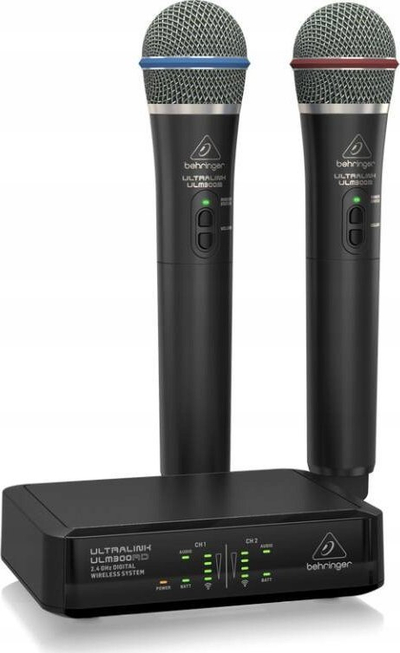 Sistem mikrofoni wireless Behringer Ultralink ULM302Mic, 2 kanale, 2.4 GHz, i zi