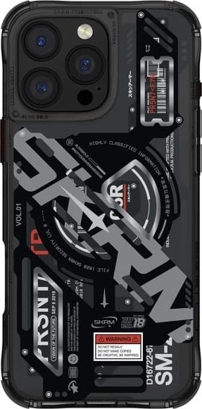 Mbulesë telefoni Skinarma Ekho për iPhone 16 Pro Max 6.9", me karikim magnetik, bardh e zi